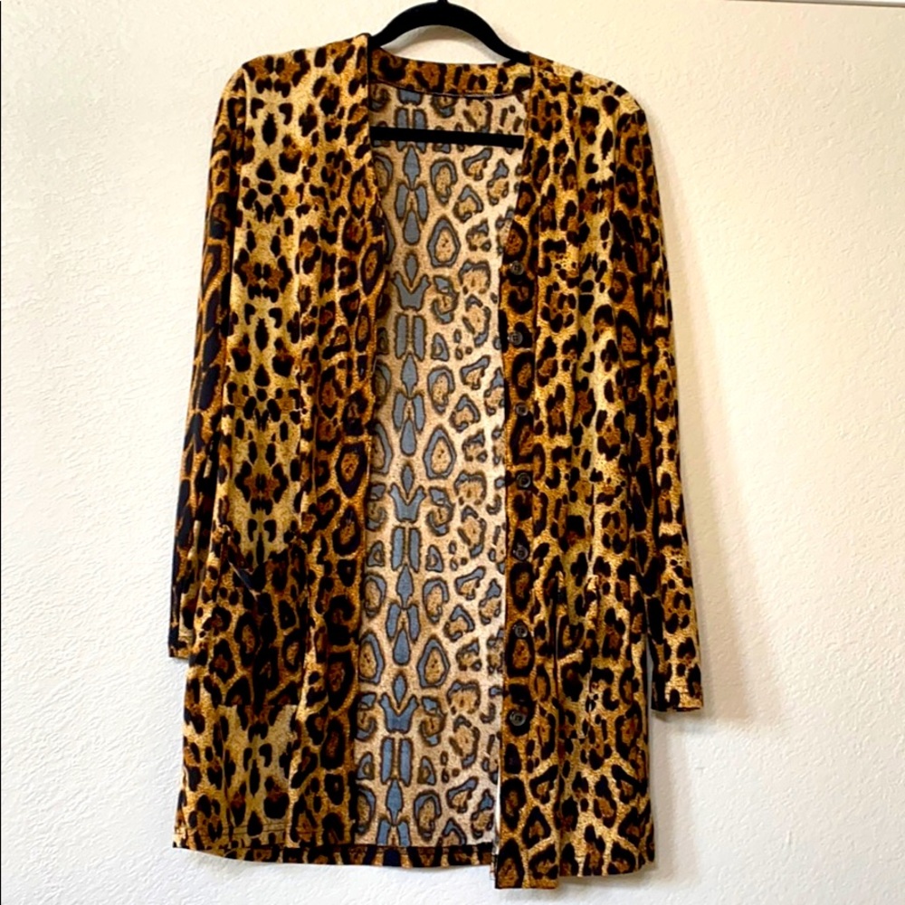 Leopard Print Light Duster